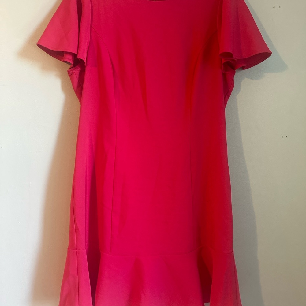 Betsy Johnson Bright Pink Short Sleeve Dress